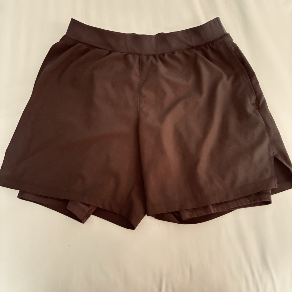 Old Navy Active Go-Dry Women's 2 In 1 Running Shorts Built In Liner Black M